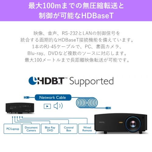 BenQ LK936ST 短焦点レーザープロジェクター  4K 5100ルーメン 送料無料 【法人限定(個人購入不可)】