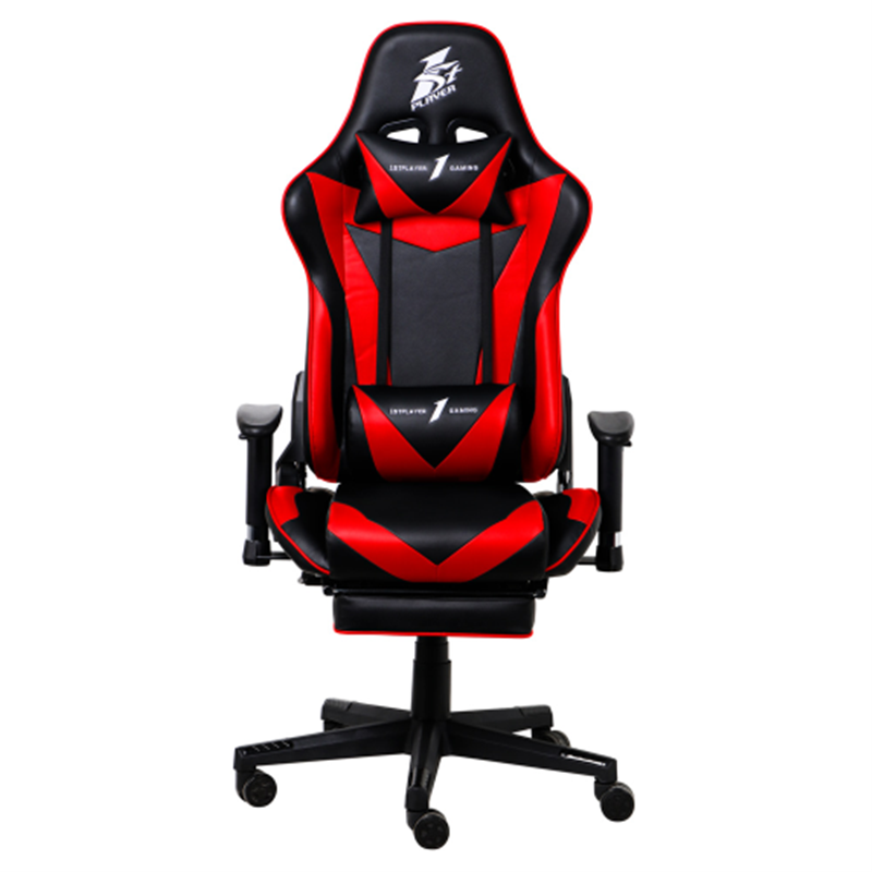 【代引不可】1STPLAYER FK3-RB ゲーミングチェア マッサージ器付 オットマン付 送料無料 (沖縄県・離島を除く)