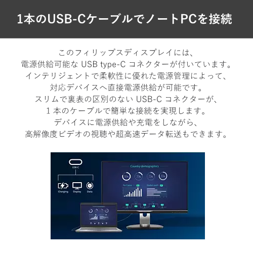 ■PHILIPS 223S9A/11 21.5型 フルHD IPSパネル USB-C 搭載液晶モニター 送料無料(沖縄県・離島を除く)