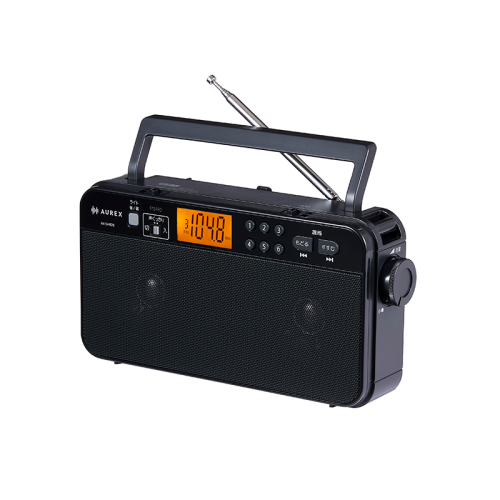 東芝 AX-SHR70(K) AUREX LEDライト付き ステレオスピーカー ホームラジオ ブラック 送料無料(沖縄県・離島を除く)