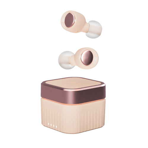 M-SOUNDS MS-TW22PG 両耳カナル型Bluetoothイヤホン 完全ワイヤレス クリームピンクｘローズゴールド 送料無料(沖縄県・離島を除く)