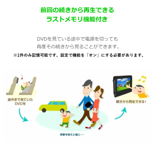 GREENHOUSE GH-PDV9R-BK ポータブルDVDプレーヤー 送料無料(沖縄県・離島除く)