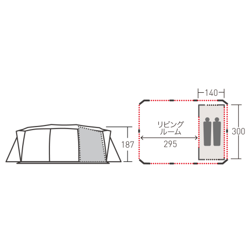PC-Trust ogawa アポロン用インナーT/C 2人用 インナーテント 3518