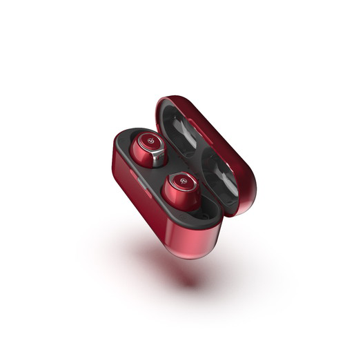 M-SOUNDS MS-TW11RD 両耳カナル型Bluetoothイヤホン 完全ワイヤレス クリスタルレッド 送料無料(沖縄県・離島を除く)