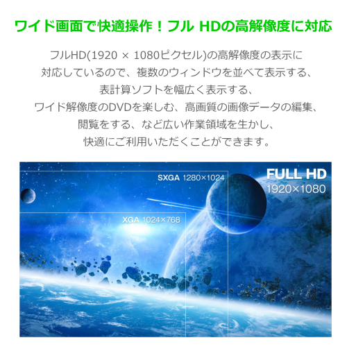 GREEN HOUSE GH-LCW24V-WH 23.8型ワイド 液晶ディスプレイ ノングレア ホワイト 送料無料(沖縄県・離島除く)