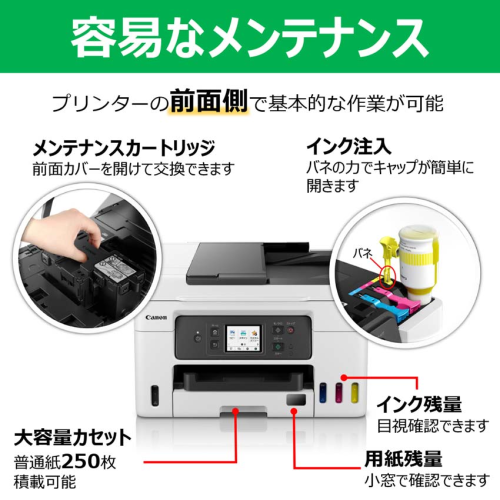 CANON GX4030 ビジネスインクジェットプリンター FAX機能付 特大容量タンク搭載ビジネスモデル ギガタンク 送料無料(沖縄・離島配送不可)