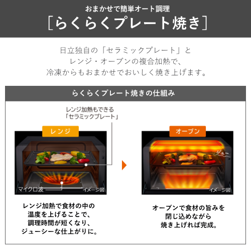 日立 MRO-S8E-W オーブンレンジ ヘルシーシェフ 31L ホワイト 送料無料(沖縄県・離島を除く)