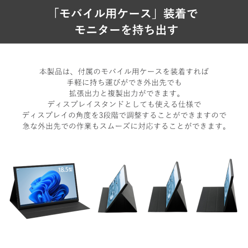 ITPROTECH LCD18HCR-IPS 18.5型モバイルモニター FHD IPS液晶 スピーカー搭載 送料無料(沖縄県・離島を除く)
