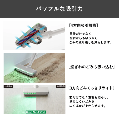 HITACHI 日立 PV-BG1000R(W) 自動ごみ収集ドック付き らくメンテスティック コードレス式 スティッククリーナー ナチュラルホワイト 送料無料(沖縄県・離島除く)