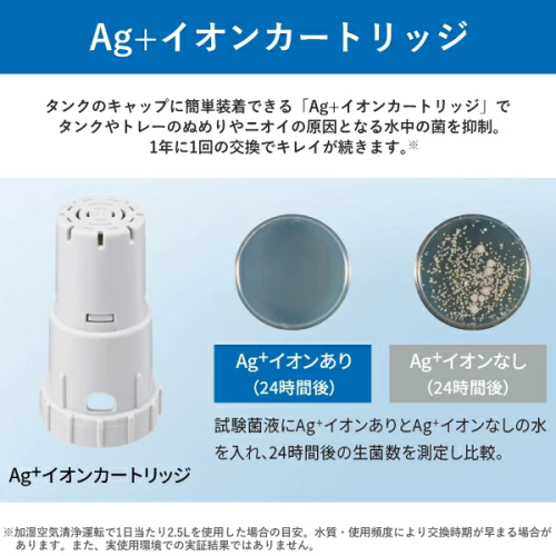 SHARP KI-TS50-W 加湿空気清浄機 プラズマクラスター25000搭載 ホワイト 送料無料(沖縄県・離島除く)
