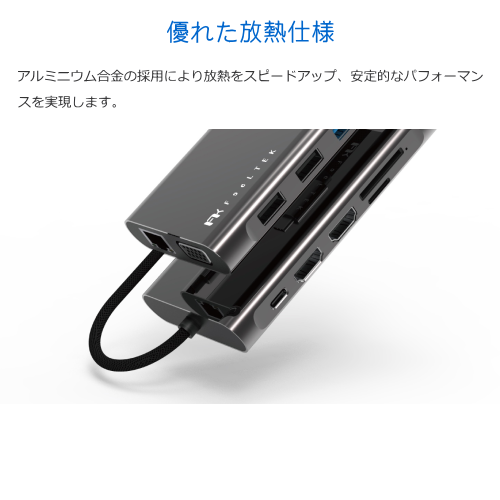 Feeltek UCH011AP2 Mega-Dock 11in1 USB-C Hub ドッキングステーション 有線LAN対応 3画面同時出力対応 マルチハブシリーズ 最大8ポート 送料無料(沖縄県・離島除く)