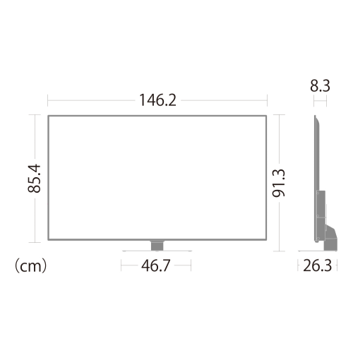 【代引不可】SHARP 4T-C65CH1 AQUOS 4Kダブルチューナー内蔵 65V型 液晶テレビ CH1ライン 【標準設置無料】送料無料(沖縄県・離島への配送不可)