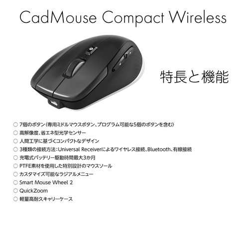 【国内正規品】3D Connexion 3DX-700082 CadMoues Compact Wireless CMCW 送料無料