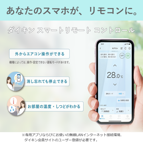 DAIKIN ダイキン S226ATES-W(R226AES)ルームエアコン(室内機/室外機セット) Eシリーズ 26年モデル 主に6畳 (沖縄県・離島は配送不可)