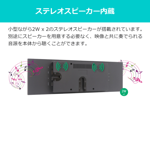 ITPROTECH LCD12HCV-IPSW 12.6型 液晶モニター Screen Plus スピーカー内蔵 バータイプ グレア 送料無料(沖縄県・離島除く)