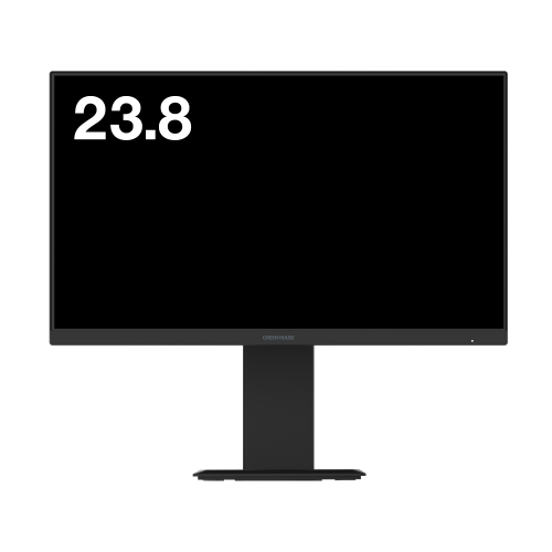 GREEN HOUSE GH-LCW24RH-BK 23.8型ワイド ADSパネル 液晶ディスプレイ フルHD対応 ノングレア ピボット(画面回転)対応 ブラック 送料無料(沖縄県・離島除く)