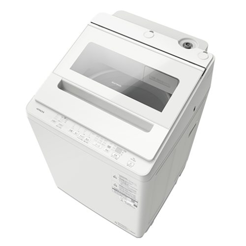 【標準設置費込】日立 ビートウォッシュ BW-V80P(W) タテ型洗濯機 8kg ホワイト 送料無料(東京/神奈川/千葉のみ配送可能)