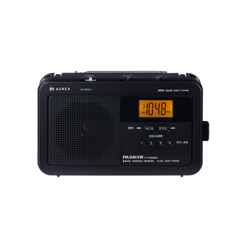 東芝 AX-HRT60(K) AUREX LEDライト付き ステレオスピーカー ホームラジオ ブラック 送料無料(沖縄県・離島を除く)