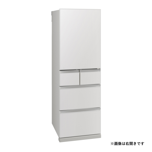 【標準設置費込】三菱電機 MR-BD46NL-W 冷蔵庫 左開き 置けるスマート大容量 BDシリーズ 455L フラット リネンホワイト 送料無料(東京/神奈川/千葉のみ配送可能)