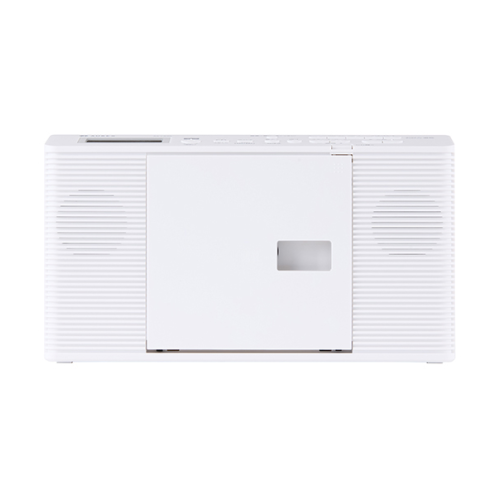 東芝 AX-CR40(W) AUREX スリムタイプCDラジオ ホワイト 送料無料(沖縄県・離島を除く)