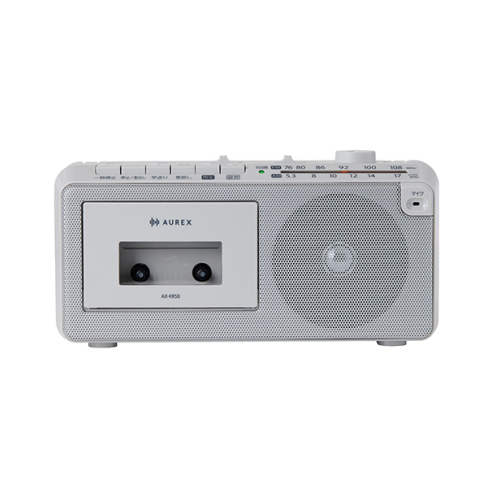 東芝 AX-KR50(H) AUREX ラジオカセットレコーダー グレー 送料無料(沖縄県・離島を除く)