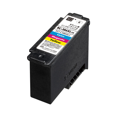 エコリカ ECI-C386XLC 互換リサイクルインクカートリッジ BC-386XL キャノン 3色カラー/染料