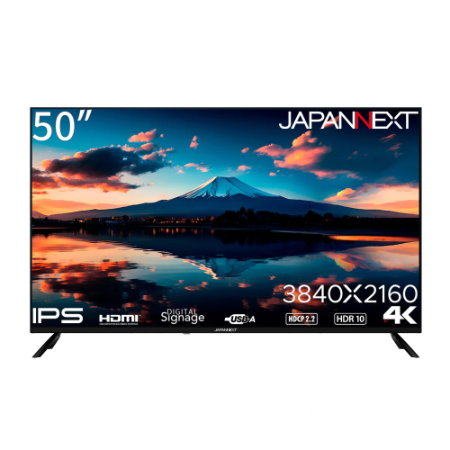 JAPANNEXT JN-IPS50UHDR-U 50インチ 4K UHD 大型モニター HDR対応 スピーカー搭載 送料無料(沖縄県・離島配送不可)