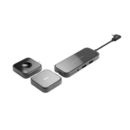 Feeltek UCH008GP1 Jet Glass 8in1 USB-C Lego Hub ドッキングステーション Qiワイヤレス充電器付属 マルチハブシリーズ 最大8ポート 送料無料(沖縄県・離島除く)