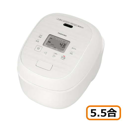 東芝 RC-10RXB(W) 真空IH炊飯ジャー 炎匠炊き 5.5合 ミルキーホワイト 炊飯器 送料無料(沖縄県・離島除く)