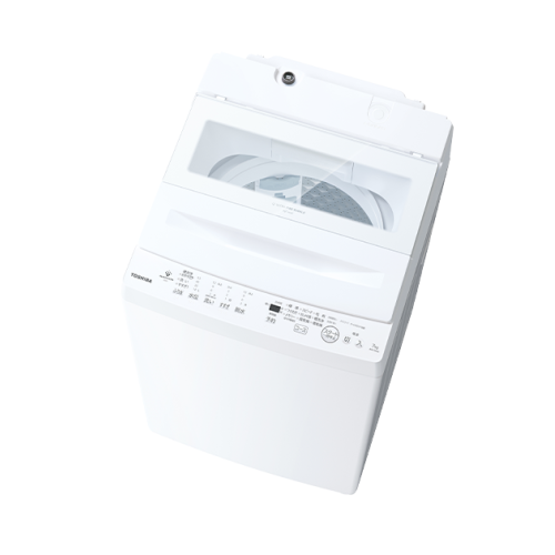 【標準設置費込】東芝 AW-7DH6(W) 全自動洗濯機 縦型 ZABOON 7kg ウルトラファインバブル搭載 コンパクトタイプ グランホワイト 送料無料(沖縄県・離島は配送不可)