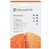 【POSAカード版】Microsoft 365 Personal 個人向け 1年版 2021年版