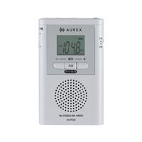 東芝 AX-PR30(W) AUREX LEDライト付き ポケットラジオ ホワイト 送料無料(沖縄県・離島を除く)