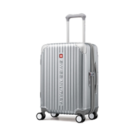 SWISS MILITARY CYGNUS シグナス スーツケース 42L 機内持ち込み可 メタルシルバー SM-A820 送料無料